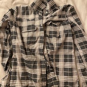 Grey & White flannel
